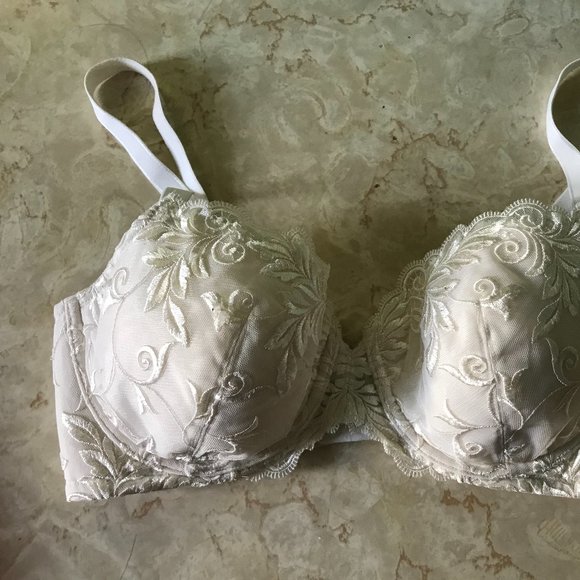 Soma Sensuous Lace Bra Sz 38C Champagne Dream Color - Picture 4 of 6